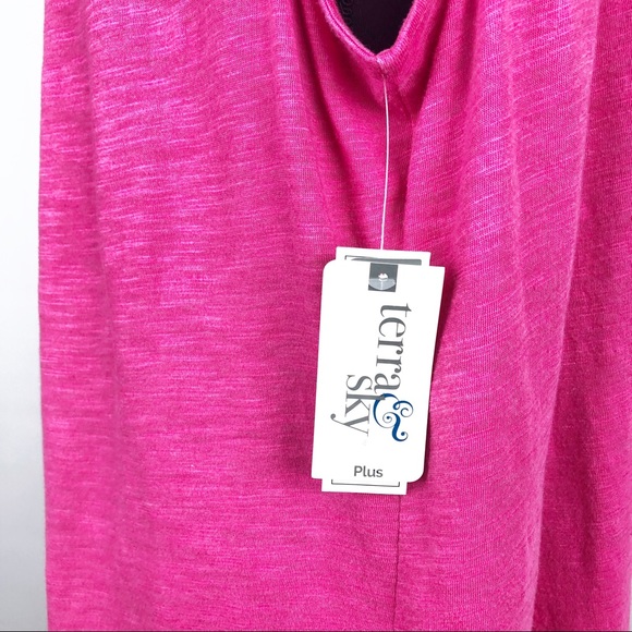 Terra & Sky | Pink Sleeveless Shirt | 2X - Picture 5 of 5